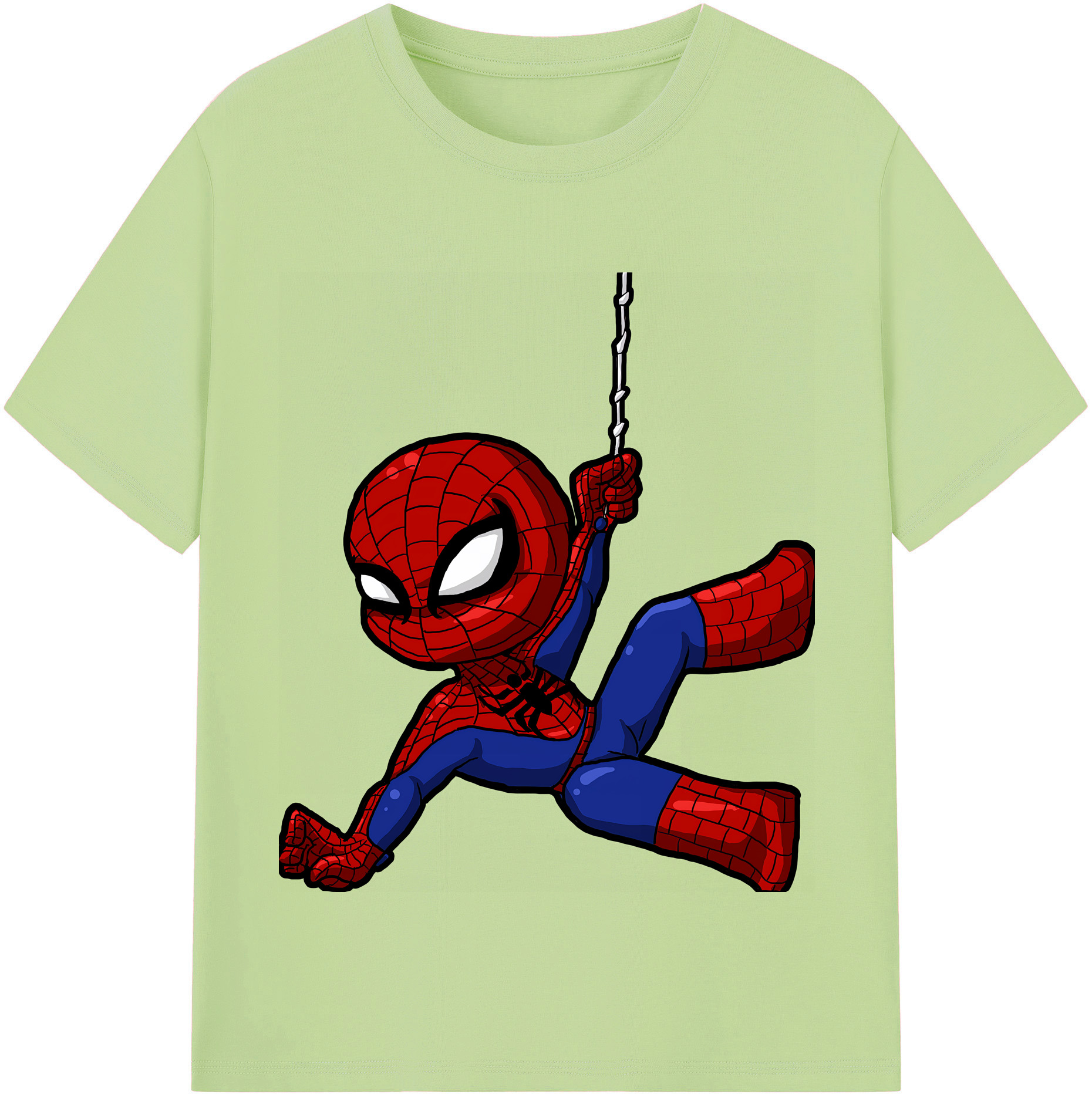 （画像用） Spider Man スパイダーマン 綿100％半袖Tシャツ（フロントプリント）